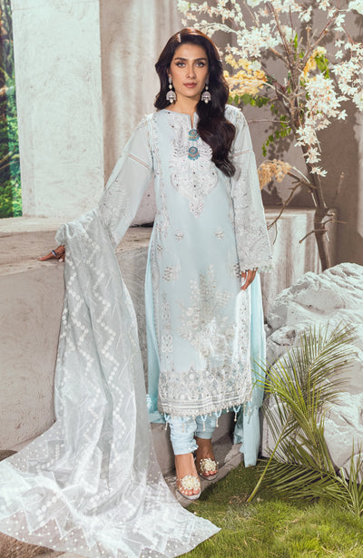 3 Piece Unstitched Luxury Embroidered Lawn-MLL-23-2-01