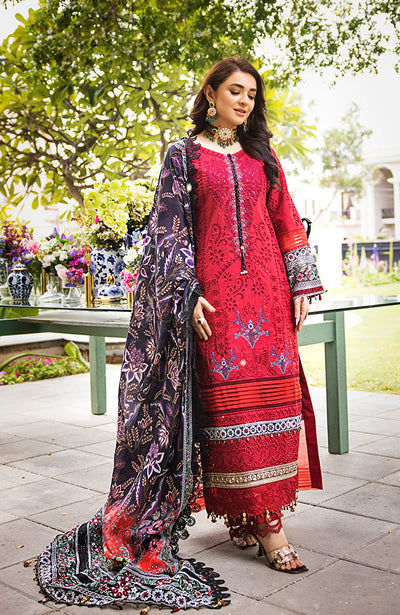 3 Piece Unstitched Luxury Embroidered Lawn-MLL-23-10