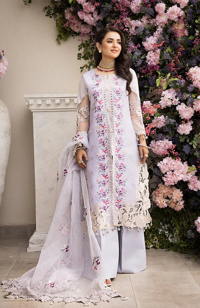 3 Piece Unstitched Luxury Embroidered Lawn-MLL-23-04