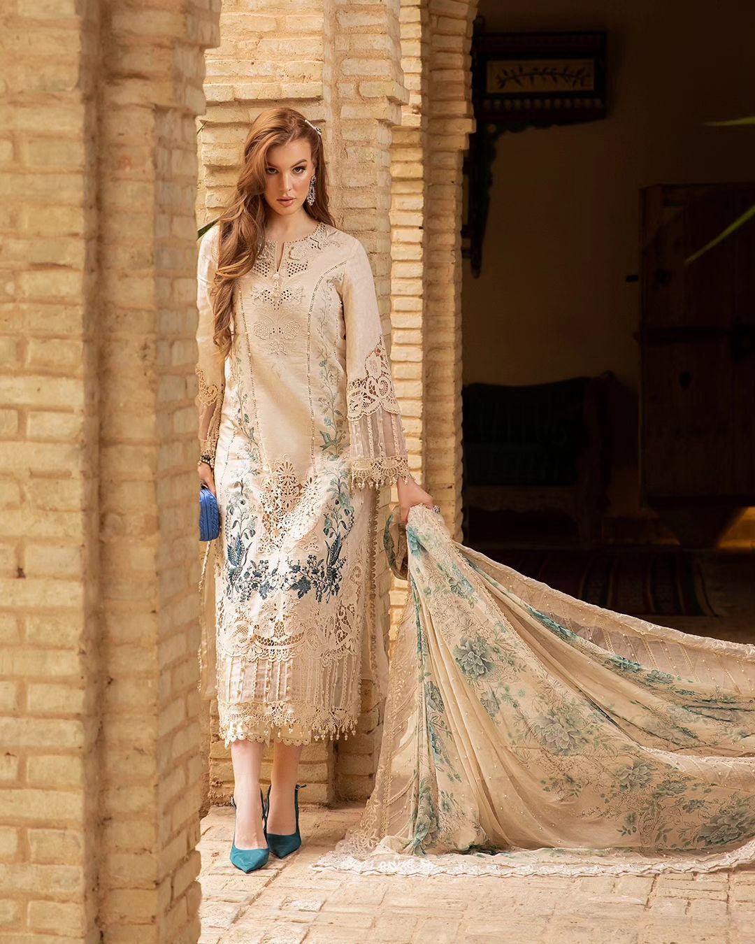 Maria-B Luxury Lawn (D # 14B)