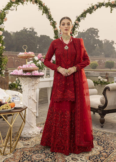 Copy of Sonia Umer Embroidered Wedding Collection (Royal Red)