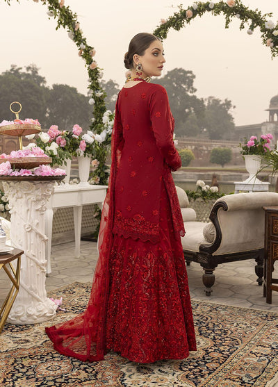 Copy of Sonia Umer Embroidered Wedding Collection (Royal Red)