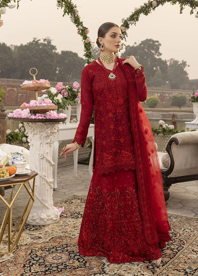 Copy of Sonia Umer Embroidered Wedding Collection (Royal Red)