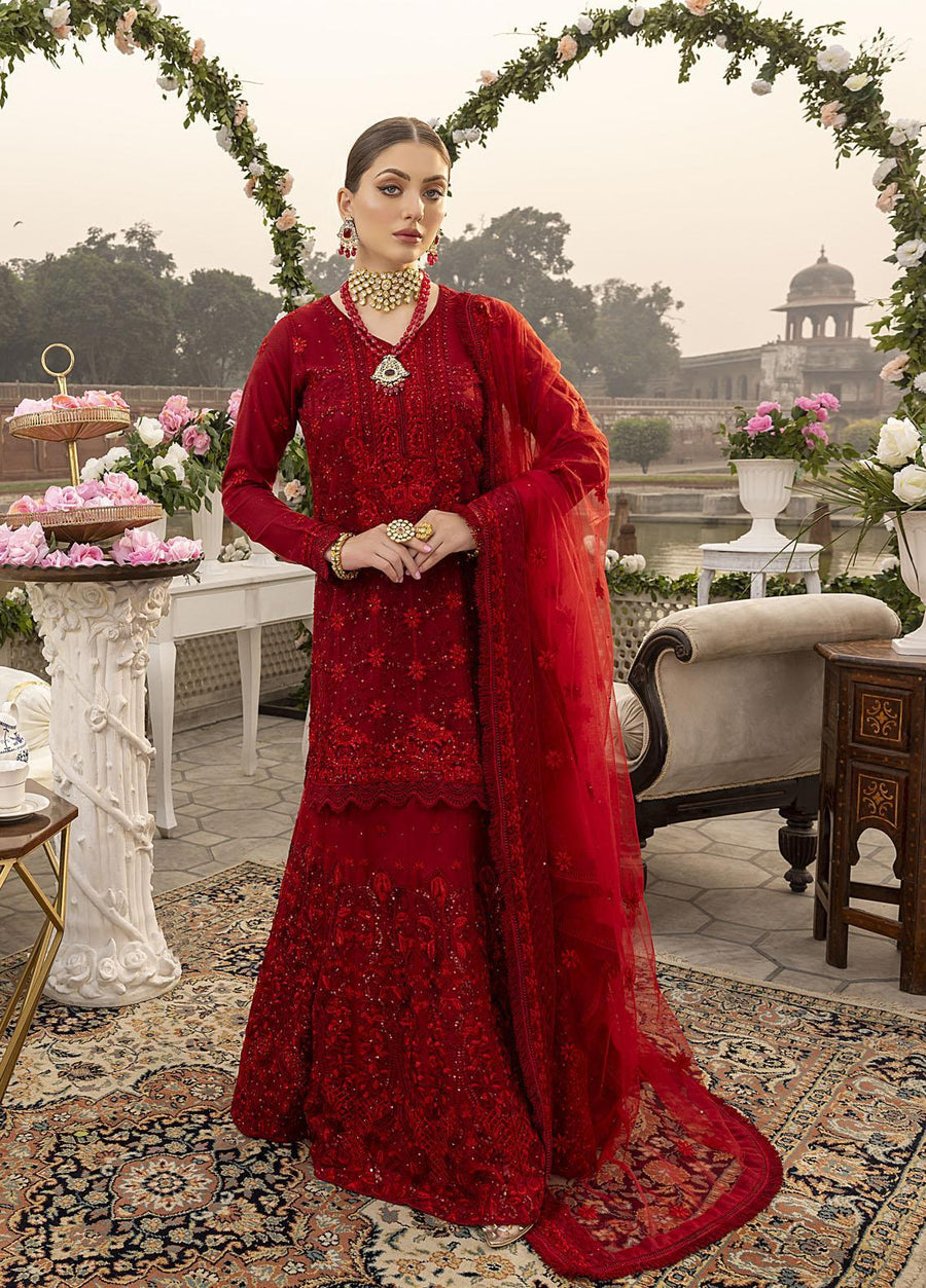 Copy of Sonia Umer Embroidered Wedding Collection (Royal Red)