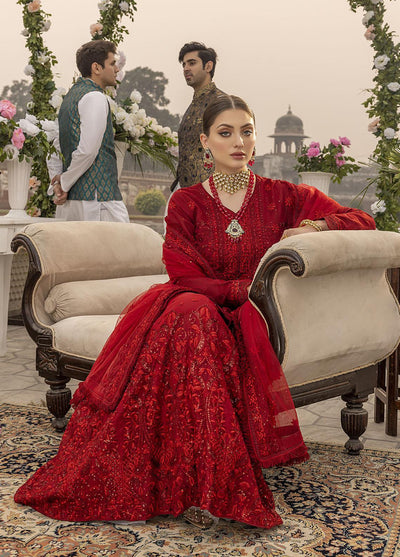Copy of Sonia Umer Embroidered Wedding Collection (Royal Red)