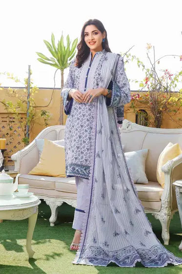 Gul Ahmed 3 pice lawn suit GA-LYW – Alisha Collection