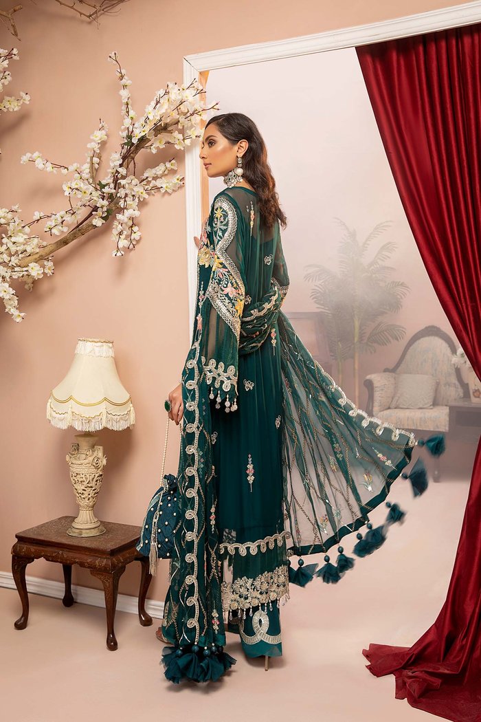 Forest Green Chiffon