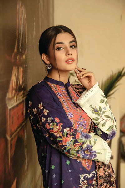 Zoha Suvic Lawn-Purple Pace